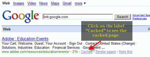 check_google_cached_page